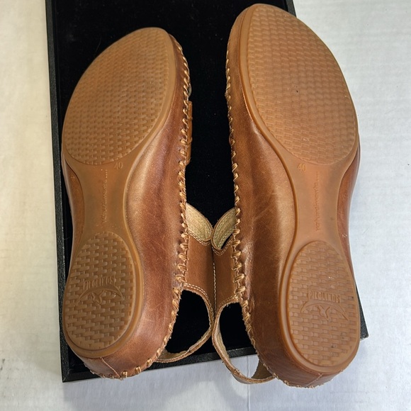 Pikolinos Puerto Vallarta natural good beautiful leather sandals sz 9.5 40 - Picture 8 of 12